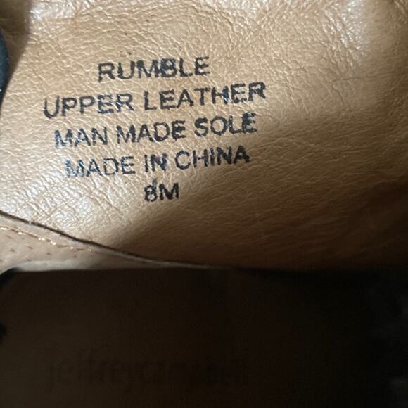 Jeffrey Campbell Rumble Booties size US 8 Black Suede Ankle Block Heel - Picture 7 of 8